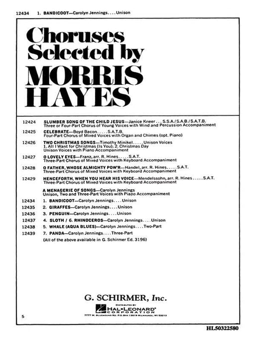 Bandicoot (No. 1 from Menagerie of Songs) | 小雅音樂 Hsiaoya Music