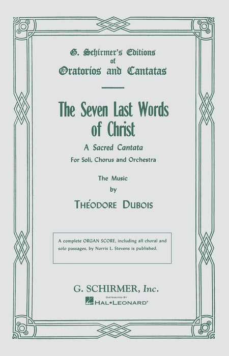 Seven Last Words of Christ SATB 迪伯瓦,弗朗索瓦 | 小雅音樂 Hsiaoya Music