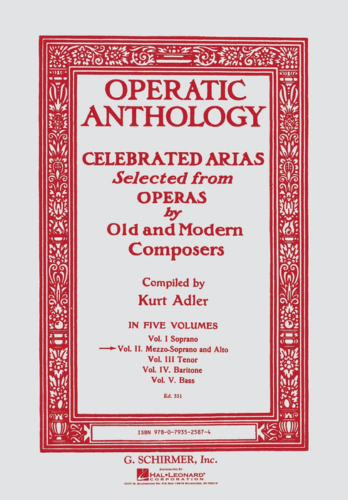 Operatic Anthology - Volume 2 Mezzo-Soprano and Piano 歌劇 次女高音 鋼琴 | 小雅音樂 Hsiaoya Music