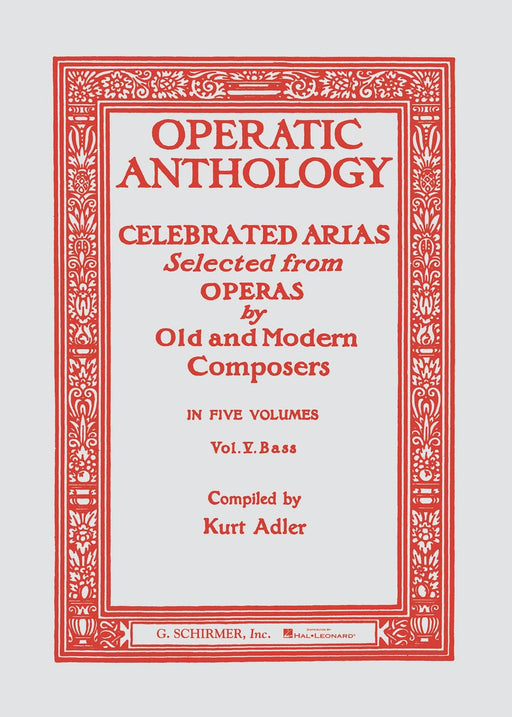 Operatic Anthology - Volume 5 Bass and Piano 歌劇 鋼琴 | 小雅音樂 Hsiaoya Music