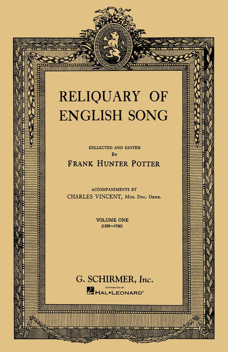 Reliquary of English Songs - Volume 1 Voice and Piano 鋼琴 | 小雅音樂 Hsiaoya Music