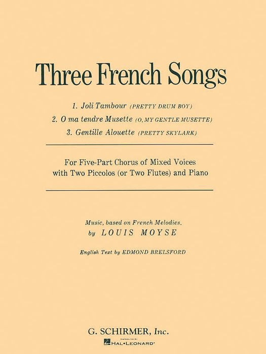 3 French Songs SSATB | 小雅音樂 Hsiaoya Music