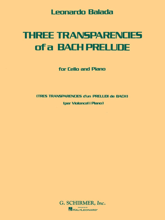 3 Transparencies of a Bach Prelude Cello and Piano 前奏曲 大提琴 鋼琴 | 小雅音樂 Hsiaoya Music