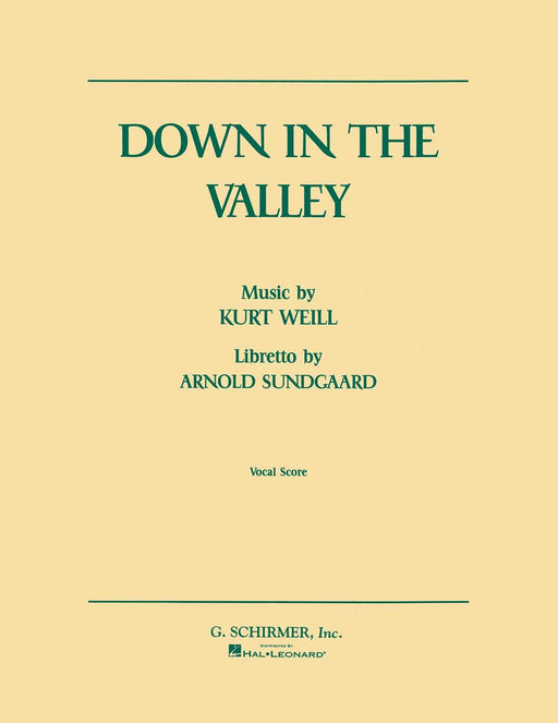 Down in the Valley Vocal Score 懷爾 聲樂總譜 | 小雅音樂 Hsiaoya Music