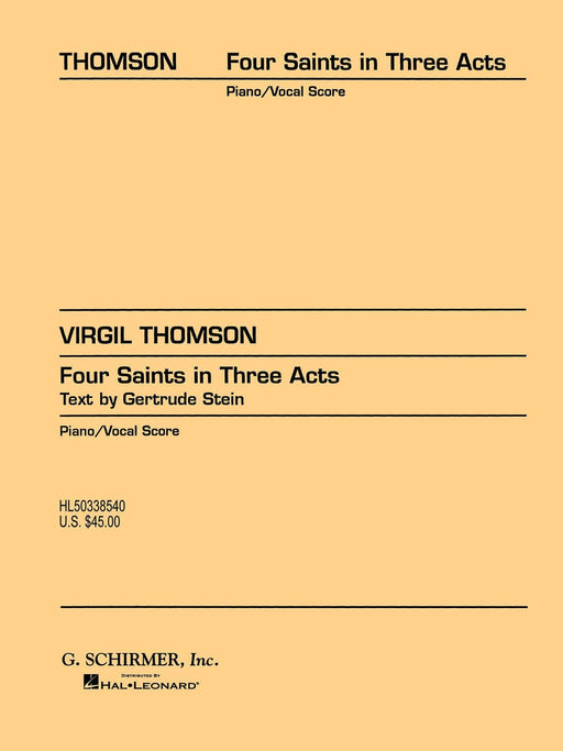 Four Saints in Three Acts Vocal Score 湯姆森,維吉爾 聲樂總譜 | 小雅音樂 Hsiaoya Music