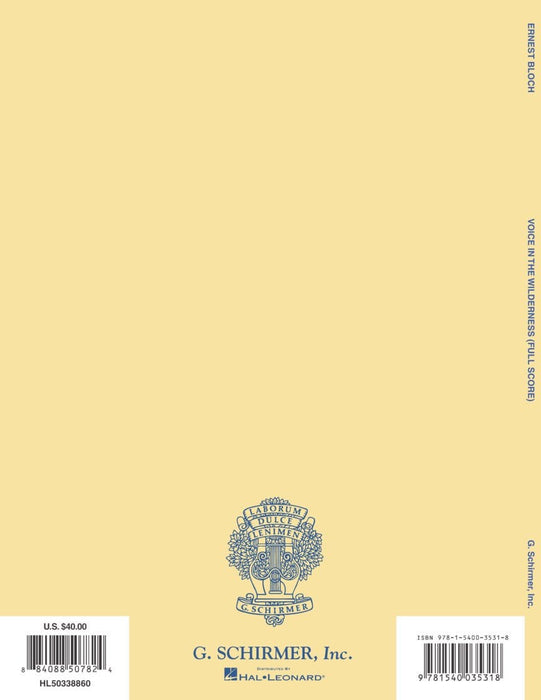 Voice in the Wilderness (Symphonic Poem) Full Score 交響詩 | 小雅音樂 Hsiaoya Music