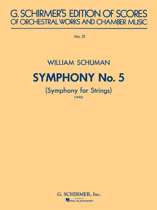 Symphony No. 5 (1943): Symphony for Strings Study Score No. 31 交響曲 弦樂 | 小雅音樂 Hsiaoya Music
