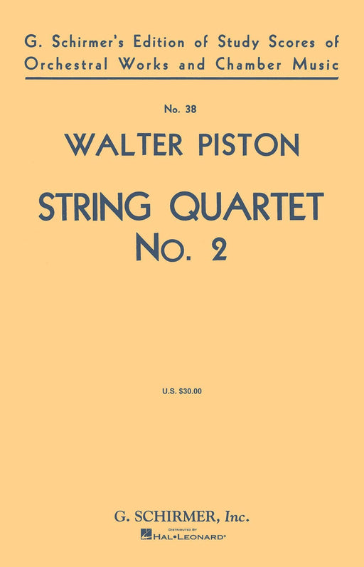 String Quartet No. 2 Study Score 皮斯頓 弦樂四重奏 | 小雅音樂 Hsiaoya Music