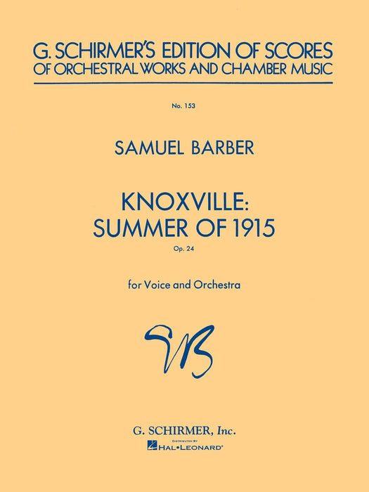 Knoxville: Summer of 1915 Study Score No. 153 | 小雅音樂 Hsiaoya Music