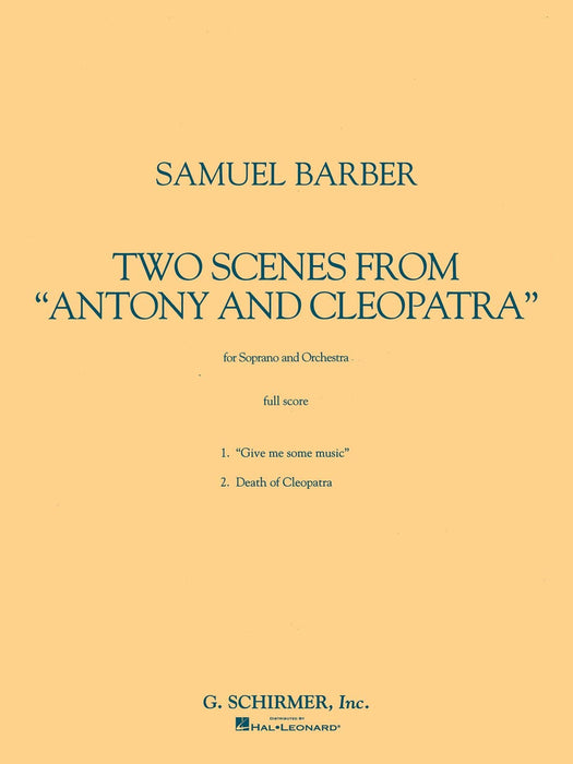 Two Scenes from Antony and Cleopatra Study Score | 小雅音樂 Hsiaoya Music