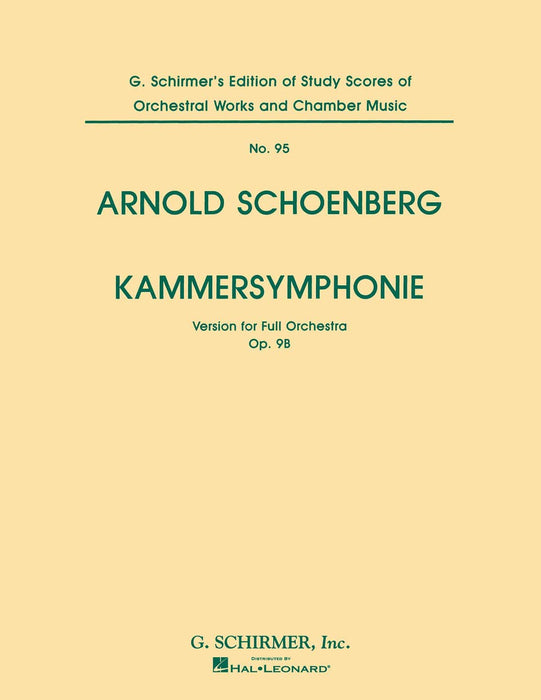Kammersymphonie, Op. 9B (Chamber Symphony) Study Score No. 95 荀貝格 室內交響曲 | 小雅音樂 Hsiaoya Music