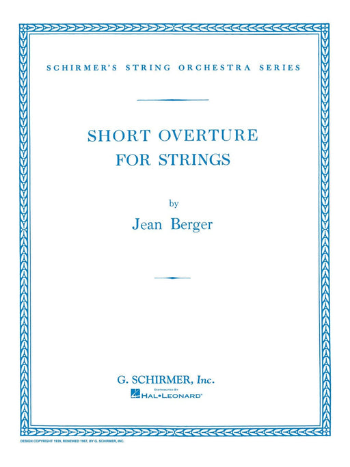 Short Overture for Strings Set of Parts 序曲 弦樂 | 小雅音樂 Hsiaoya Music