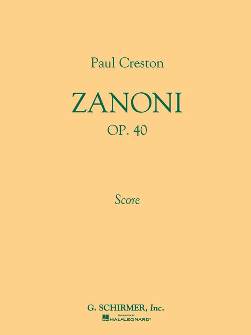 Zanoni Op40 Bd Full Sc | 小雅音樂 Hsiaoya Music