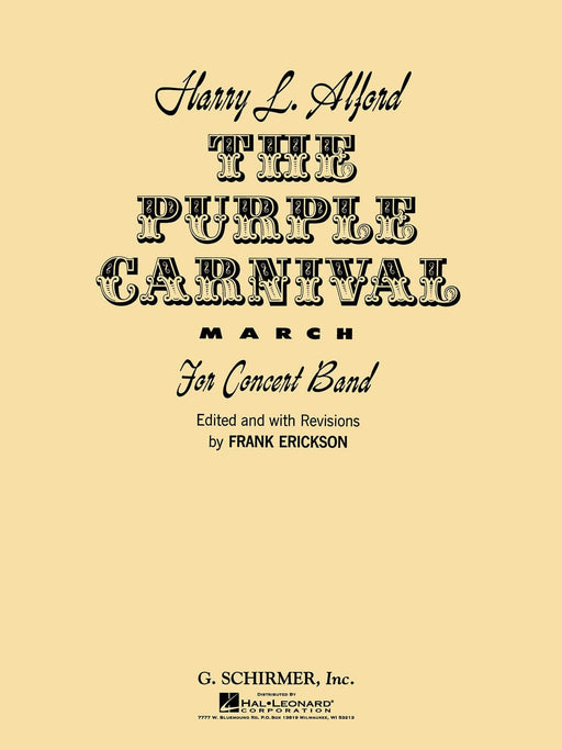 The Purple Carnival March Score and Parts 進行曲 | 小雅音樂 Hsiaoya Music