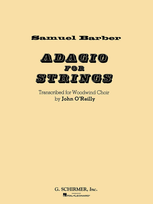 Adagio for Strings Score and Parts 慢板 弦樂 | 小雅音樂 Hsiaoya Music