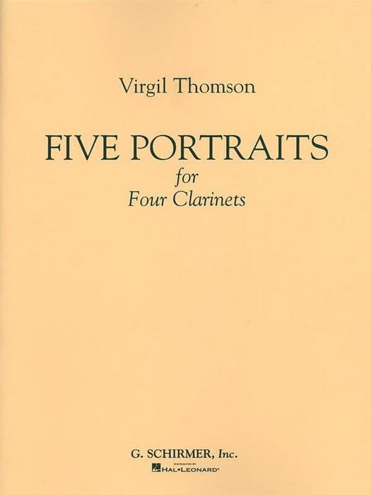 5 Portraits for 4 Clarinets Full Score 湯姆森,維吉爾 豎笛 大總譜 | 小雅音樂 Hsiaoya Music