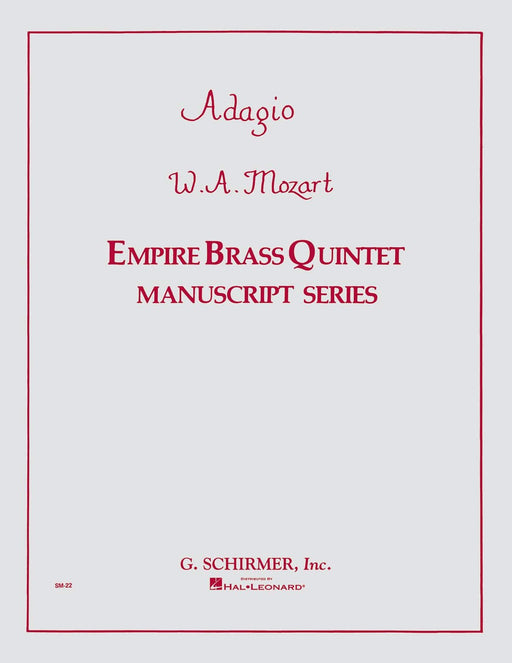 Adagio, K. 411 Score and Parts 莫札特 慢板 | 小雅音樂 Hsiaoya Music