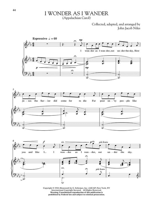 Songs of John Jacob Niles - Revised and Expanded Edition High Voice 高音 | 小雅音樂 Hsiaoya Music