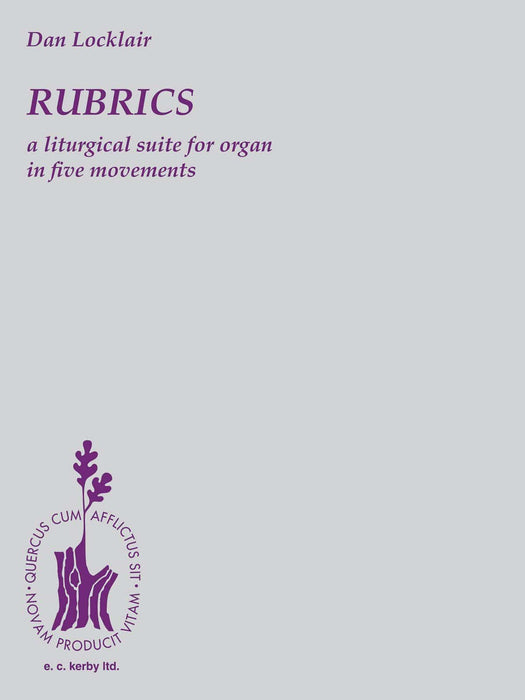 Rubrics: A Liturgical Suite for Organ Organ Solo 組曲 管風琴 管風琴 獨奏 | 小雅音樂 Hsiaoya Music