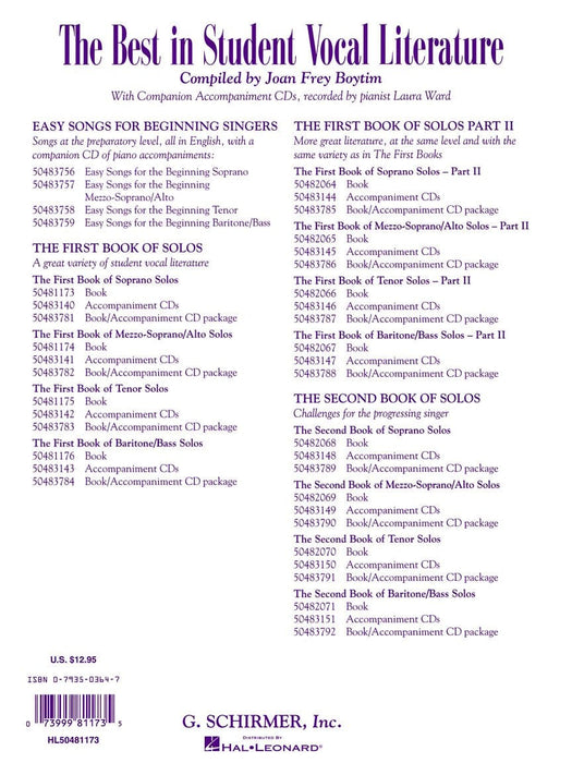 The First Book of Soprano Solos Now with Book/CD packages available for all volumes! 獨奏 | 小雅音樂 Hsiaoya Music