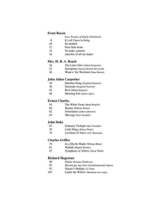 Romantic American Art Songs High Voice 高音 | 小雅音樂 Hsiaoya Music