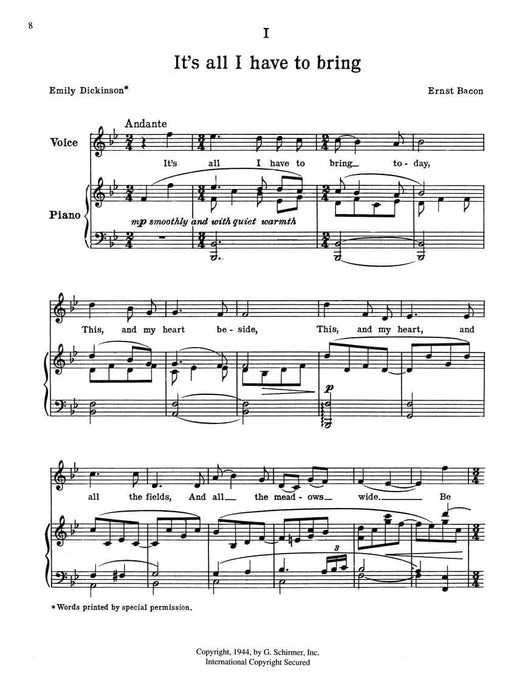 Romantic American Art Songs High Voice 高音 | 小雅音樂 Hsiaoya Music