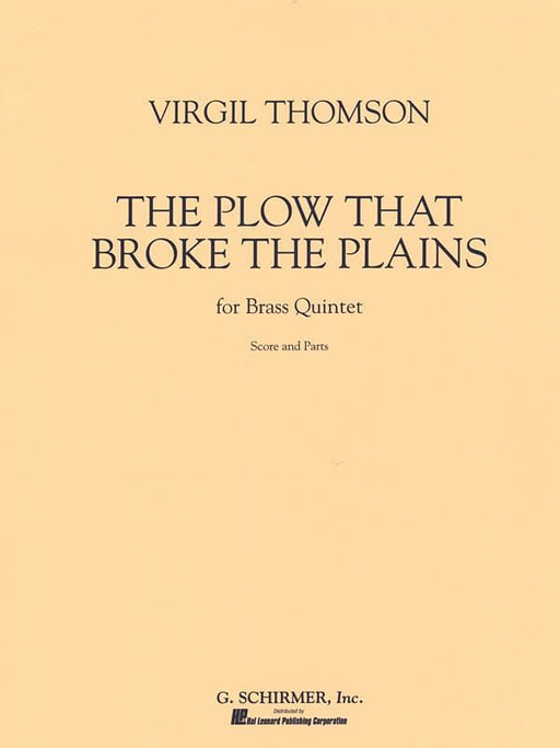 The Plow that Broke the Plains Score and Parts 湯姆森,維吉爾 | 小雅音樂 Hsiaoya Music