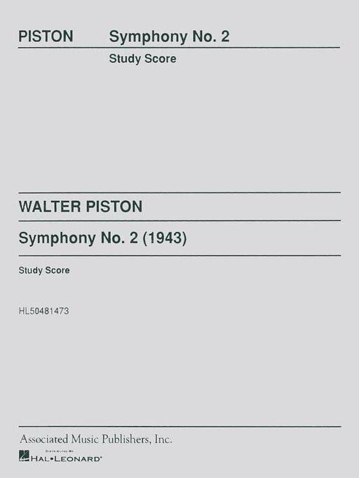 Symphony No2 Study Score 皮斯頓 交響曲 | 小雅音樂 Hsiaoya Music