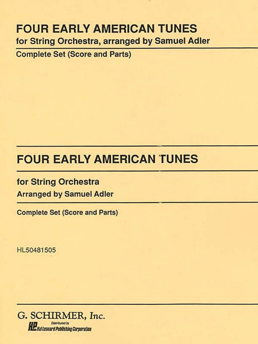 Four Early American Tunes Set String Orchestra Sc & Pts 弦樂團 | 小雅音樂 Hsiaoya Music