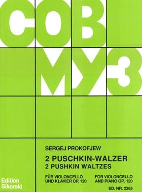 2 Pushkin Waltzes, Op. 120 Cello and Piano 大提琴(含鋼琴伴奏) | 小雅音樂 Hsiaoya Music