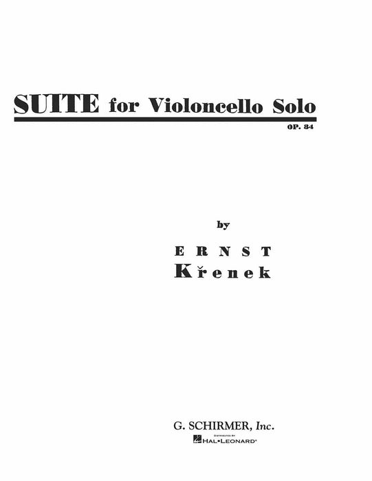 Suite for Violoncello Solo Cello Solo 克雷內克 組曲 大提琴獨奏 大提琴 獨奏 | 小雅音樂 Hsiaoya Music