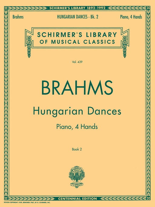 Hungarian Dances - Book II Schirmer Library of Classics Volume 439 Piano Duet 布拉姆斯 匈牙利舞曲 四手聯彈 | 小雅音樂 Hsiaoya Music