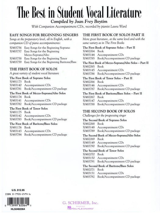 The First Book of Soprano Solos - Part II 獨奏 | 小雅音樂 Hsiaoya Music