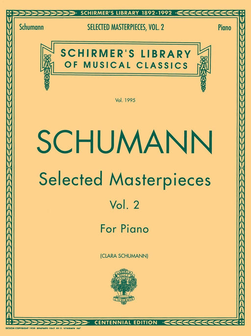 Selected Masterpieces - Volume 2 Schirmer Library of Classics Volume 1995 Piano Solo 舒曼羅伯特 小品 鋼琴 獨奏 | 小雅音樂 Hsiaoya Music