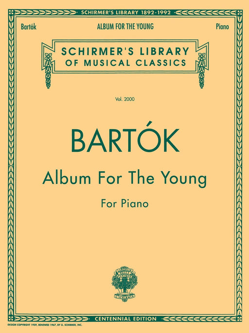 Album for the Young Schirmer Library of Classics Volume 2000 Piano Solo 巴爾托克 少年曲集 鋼琴 獨奏 | 小雅音樂 Hsiaoya Music