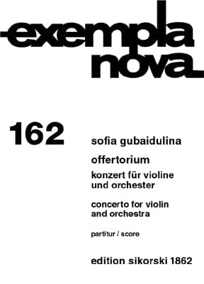 Offertorium/Concerto for Violin and Orchestra Full Score 古拜杜莉娜 小提琴 大總譜 小提琴 | 小雅音樂 Hsiaoya Music