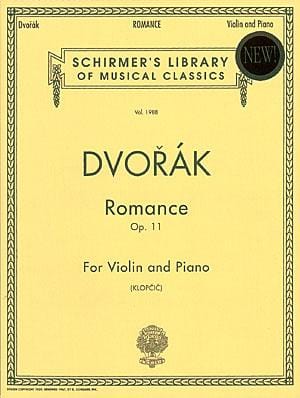 Romance, Op. 11 Schirmer Library of Classics Volume 1988 Violin and Piano 德弗札克 浪漫曲 小提琴 鋼琴 | 小雅音樂 Hsiaoya Music