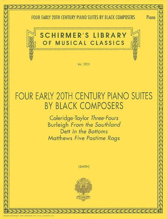 Four Early 20th Century Piano Suites by Black Composers Schirmer Library of Classics Volume 2031 Piano Solo 鋼琴 組曲 鋼琴 獨奏 | 小雅音樂 Hsiaoya Music