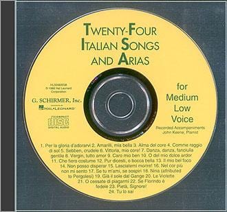 24 Italian Songs & Arias - Medium Low Voice (Accompaniment CD) Medium Low - CD Only 詠唱調 低音伴奏 | 小雅音樂 Hsiaoya Music