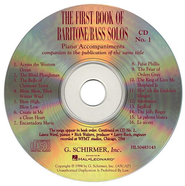 The First Book of Baritone/Bass Solos Accompaniment CDs (Set of 2) 獨奏 伴奏 | 小雅音樂 Hsiaoya Music