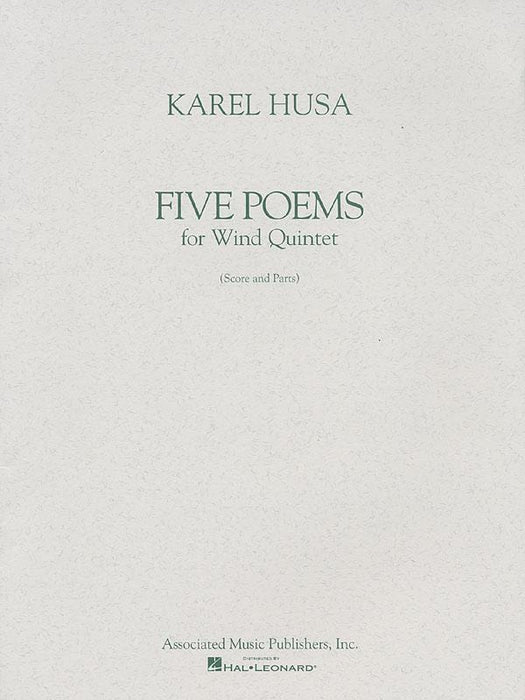 Five Poems for Wind Quintet Score and Parts 胡薩 管樂五重奏 | 小雅音樂 Hsiaoya Music