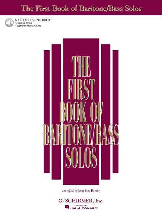The First Book of Baritone/Bass Solos Book/Online Audio 獨奏 | 小雅音樂 Hsiaoya Music