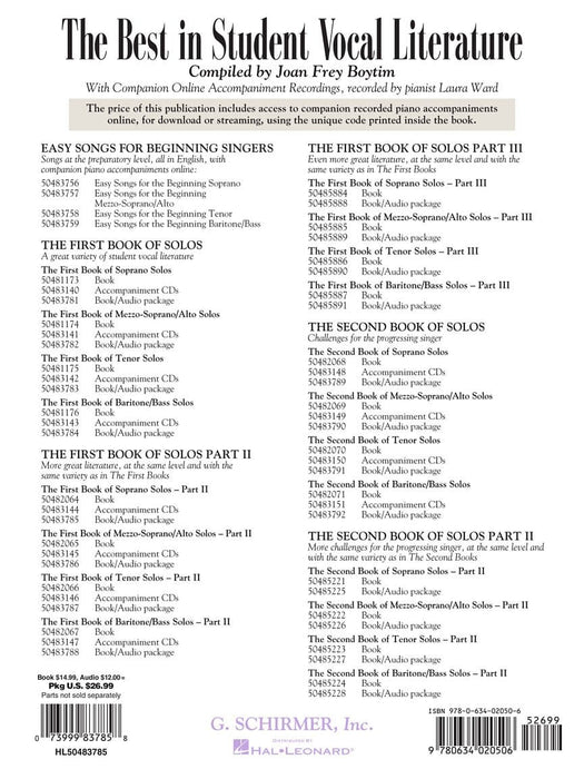 The First Book of Soprano Solos - Part II Book/Online Audio 獨奏 | 小雅音樂 Hsiaoya Music