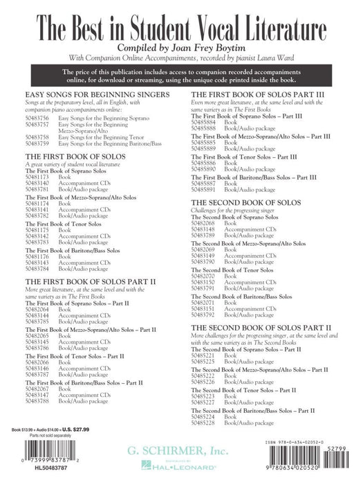 The First Book of Tenor Solos - Part II Book/CD package (2 CDs) 獨奏 | 小雅音樂 Hsiaoya Music