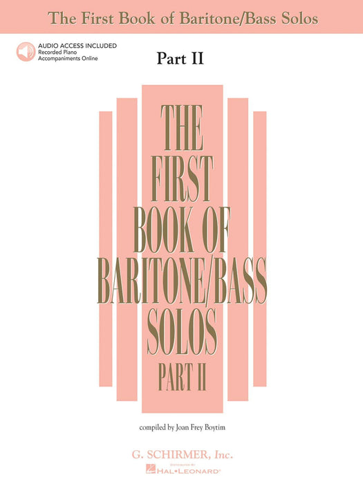 The First Book of Baritone/Bass Solos - Part II Book/Online Audio 獨奏 | 小雅音樂 Hsiaoya Music