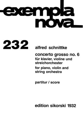 Concerto Grosso No. 6 Study Score 施尼特克 大協奏曲 小提琴(含鋼琴伴奏) | 小雅音樂 Hsiaoya Music