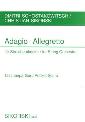 Adagio and Allegretto Study Score 蕭斯塔科維契‧德米特里 慢板 | 小雅音樂 Hsiaoya Music