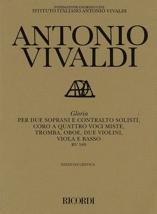 Gloria RV589 Critical Edition Score 韋瓦第 | 小雅音樂 Hsiaoya Music