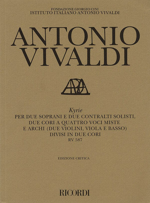 Kyrie RV587 Critical Edition Score 韋瓦第 | 小雅音樂 Hsiaoya Music