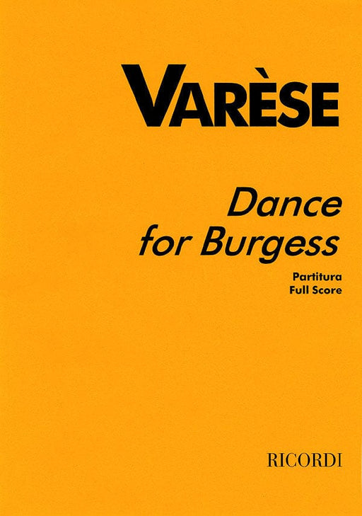 Varèse - Dance for Burgess Full Score 舞曲 大總譜 | 小雅音樂 Hsiaoya Music